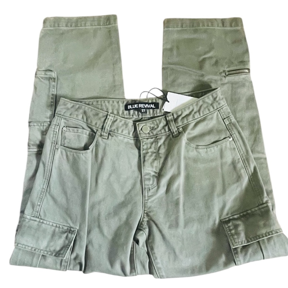 NWT Blue Revival Olive Cargo Pants Size 27